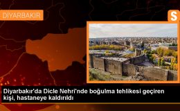 Dicle Nehri’nde balık tutarken suya düşen kişi tedavi altına alındı