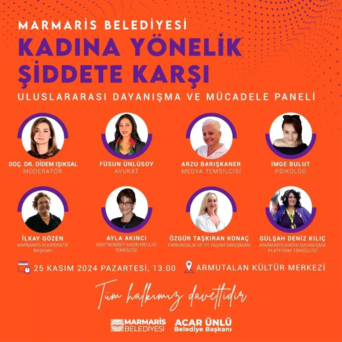 Marmaris’te Kadına Yönelik Şiddet Paneli Düzenlenecek